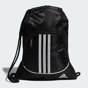 Adidas Alliance ll Black and White Drawstring Backpack